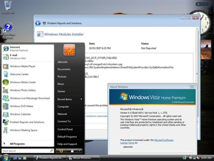 Ошибка windows vista service pack 1